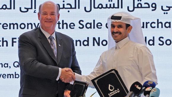 El acuerdo para llevar el gas de Qatar a Alemania fue anunciado por el ministro de energía qatarí y el jefe de ConocoPhillips, que participa de la operación. (AFP).