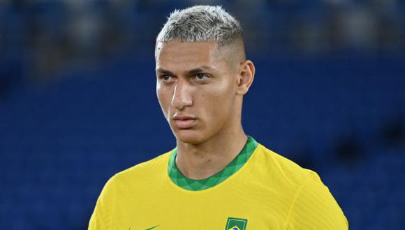 Richarlison respondió la broma de un hincha argentino a poco del Argentina vs. Brasil. (Foto: AFP)