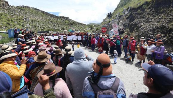 La actividad del proyecto minero Las Bambas generó múltiples bloqueos en el año. (Foto: GEC)