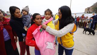 Ticlio Chico: llevan frazadas y ropa de abrigo para afectados por bajas temperaturas