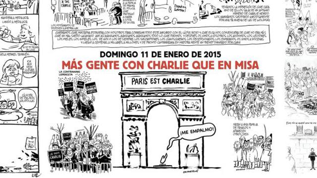 Esta es la página central de Charlie Hebdo tras atentados - 1