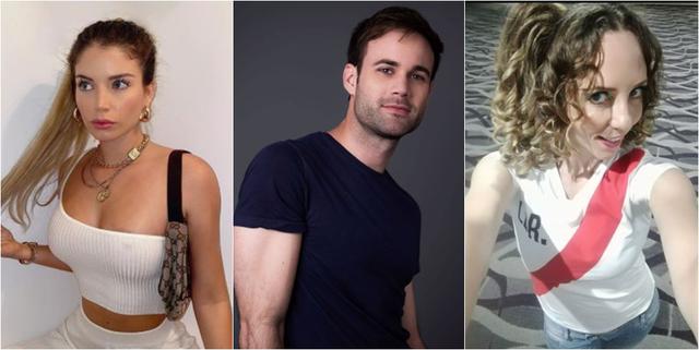 Flavia Laos, Sebastian Stimman y Saskia Bernaola, actores de la nueva ficción de Pro TV "Princesas". (Fotos: Instagram / Scenika)