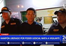 Tumbes: delincuente que había sido liberado por autoridades judiciales asesinó de un balazo a vigilante | VIDEO