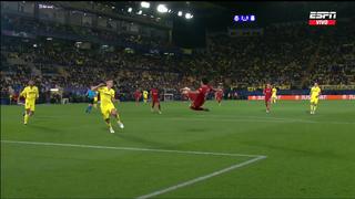 Luis Díaz ensayó tijera y se perdió el descuento de Liverpool vs. Villarreal | VIDEO