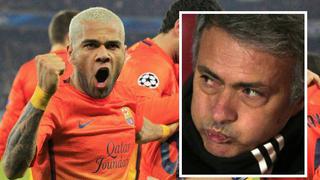 Dani Alves acusó a José Mourinho de condicionar a los árbitros