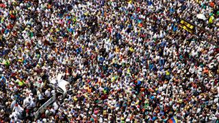 Operación Libertad: Las increíbles fotos aéreas de la marcha convocada por Guaidó