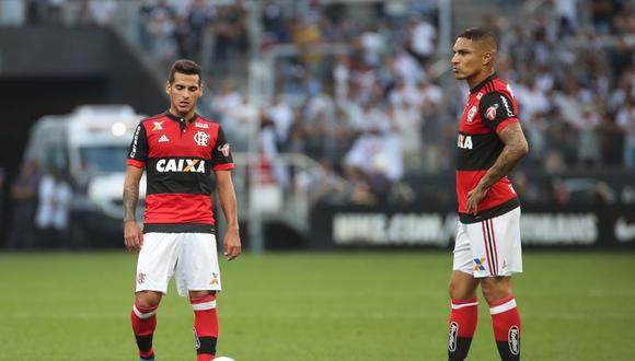 Flamengo, con Paolo Guerrero y Miguel Trauco titulares, no pasó del empate ante el líder del certamen. Los goles del encuentro fueron anotados por Jo y Réver. (Foto: Web Flamengo)
