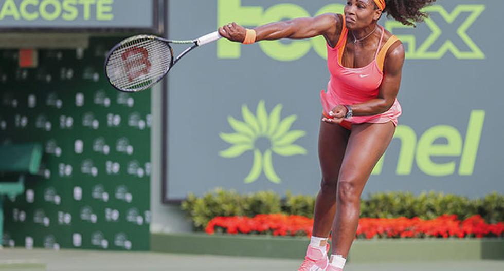 Serena Williams certifica su pase a la tercera ronda de Miami Open tras vencer a Monica Nicolescu. (Foto: EFE)
