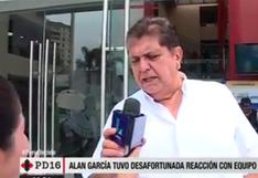 Alan García reaccionó así ante la pregunta de una reportera de TV