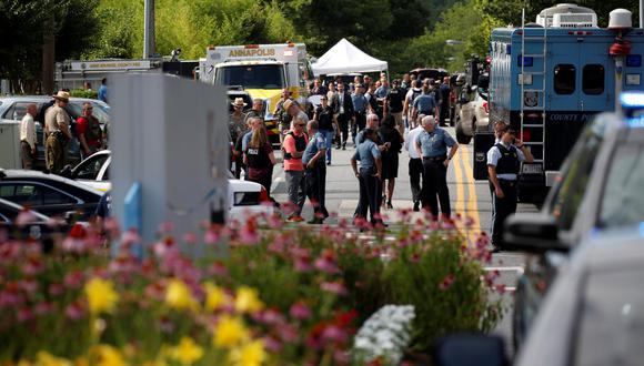 La policía confirmó hoy que ha habido un número indeterminado de muertos en un tiroteo registrado en la redacción del periódico Capital Gazette, en Annapolis (Maryland, Estados Unidos). (Reuters).