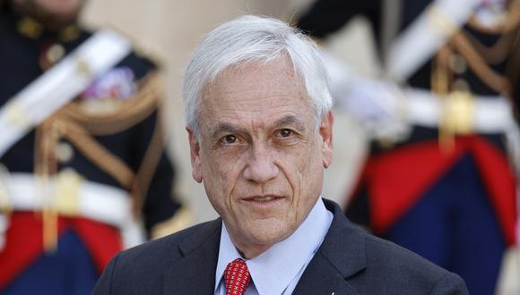 El presidente chileno, Sebastián Piñera, en el Palacio Presidencial del Elíseo en París el 6 de septiembre de 2021. (Foto de Ludovic MARIN / AFP)