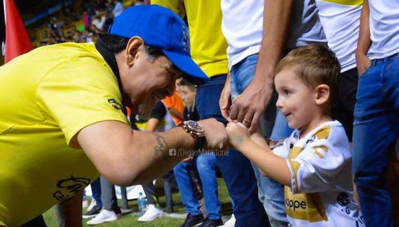 Diego Maradona, entrenador de los Dorados de Sinaloa. (Foto: Facebook Diego Maradona)