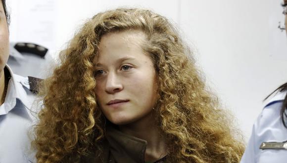 Ahed Tamimi: Israel acusa de 12 delitos a la adolescente que golpeó a soldado. (AFP).