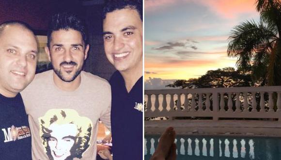 David Villa y John Leguizamo toman vacaciones en Puerto Rico