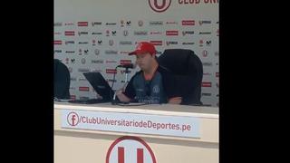 Universitario: hincha que se ganó cariño del plantel participó en la conferencia de prensa [VIDEO]