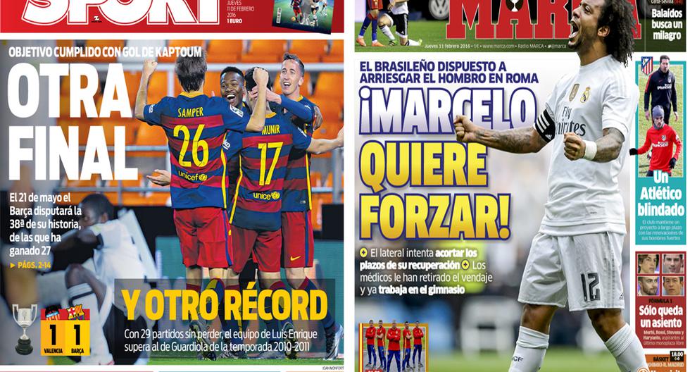 Barcelona y Real Madrid destacan en las portadas internacionales.