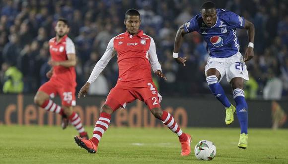 Millonarios logró salvar un punto en el clásico frente al Santa Fe, por la fecha 10 de la Liga Águila. (Foto: @_DDeportivo)