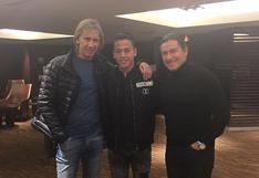 Ricardo Gareca se reunió con Cristian Benavente en Bélgica