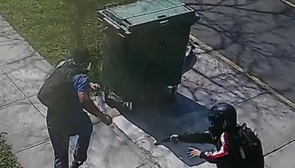 El violento robo ocurrió en la calle La Florida en San Isidro. (Captura: América Noticias)