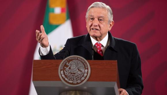 Andrés Manuel López Obrador durante una rueda de prensa matutina hoy en el Palacio Nacional de Ciudad de México (México). (Foto: EFE/ Cortesía Presidencia de México).