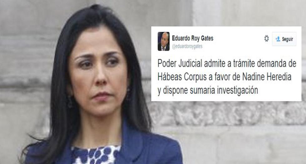 Poder Judicial admite a trámite hábeas corpus a favor de Nadine Heredia. (Foto: Trome)