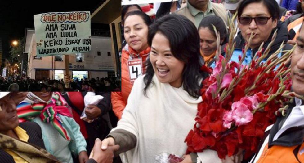 Keiko Fujimori lamentó los actos de violencia durante una protesta en su contra, en Cusco. (Foto: Andina)