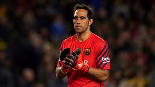 Claudio Bravo y su frustración por no tapar en Champions League