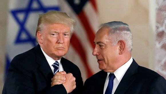 Los aliados Donald Trump y Benjamin Netanyahu en una imagen del 23 de mayo del 2017 en Israel. (REUTERS/Ronen Zvulun).