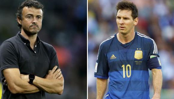 Luis Enrique deslizó que Messi no debería jugar con Argentina