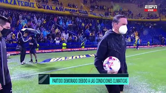 Boca Juniors vs. Newell’s All Boys queda suspendido por incesante lluvia. (FOTO: ESPN)