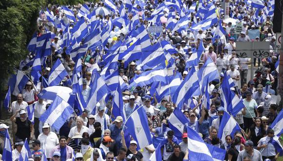 La manifestación del próximo jueves es el cuarto llamado a un paro nacional en Nicaragua contra el presidente Ortega desde que comenzó el conflicto en abril pasado. (Foto: EFE)