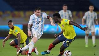 Colombia empató 2-2 con Argentina en vibrante partido por la fecha 8 de las Eliminatorias Qatar 2022