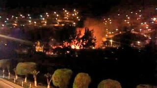 Huánuco: incendio deja en escombros sede de gobierno regional