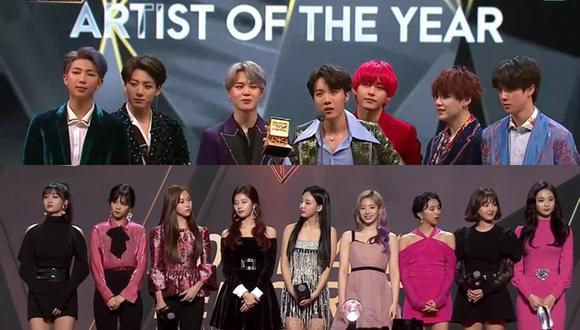 BTS y TWICE ganaron las categorías más importantes de los MAMA 2018. (Fuente: Captura de pantalla).