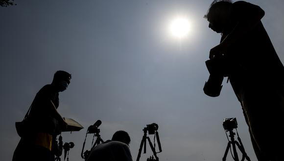 Eclipse total de Sol. (Foto: NOEL CELIS / AFP)