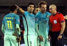 FC Barcelona: Luis Suárez y Neymar insultaron al árbitro del partido ante PSG