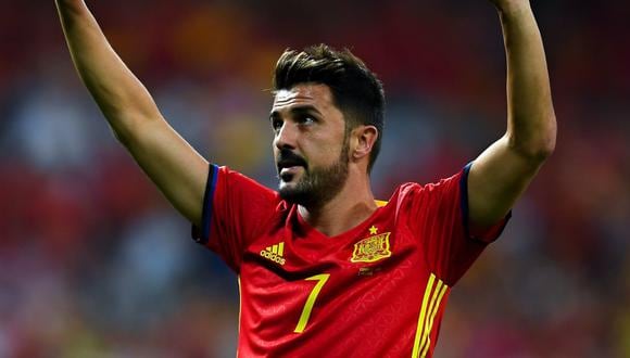 David Villa es el goleador histórico de la selección de España con 59 anotaciones. (Foto: AFP)