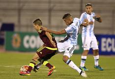 Argentina empató 0-0 ante Venezuela y ambos siguen en Sudamericano Sub 20