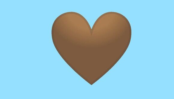 ¿Sabes realmente qué significa el emoji del corazón color marrón? (Foto: Emojipedia)