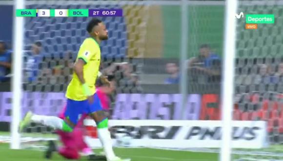 Brasil vs. Bolivia: Raphinha, Rodrygo y Neymar anotan y ponen 4-0 arriba al  ‘Scratch’ | VIDEO. (Foto: Movistar Captura)