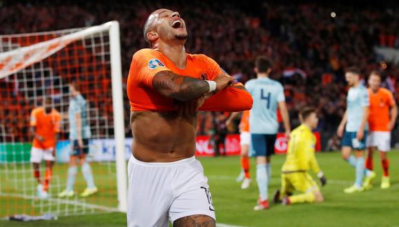 Holanda vs. Irlanda del Norte: Depay fue la figura del encuentro. (Foto: Reuters)