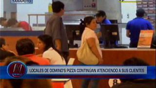 Domino’s Pizza: local de Tarapoto continúa atendiendo