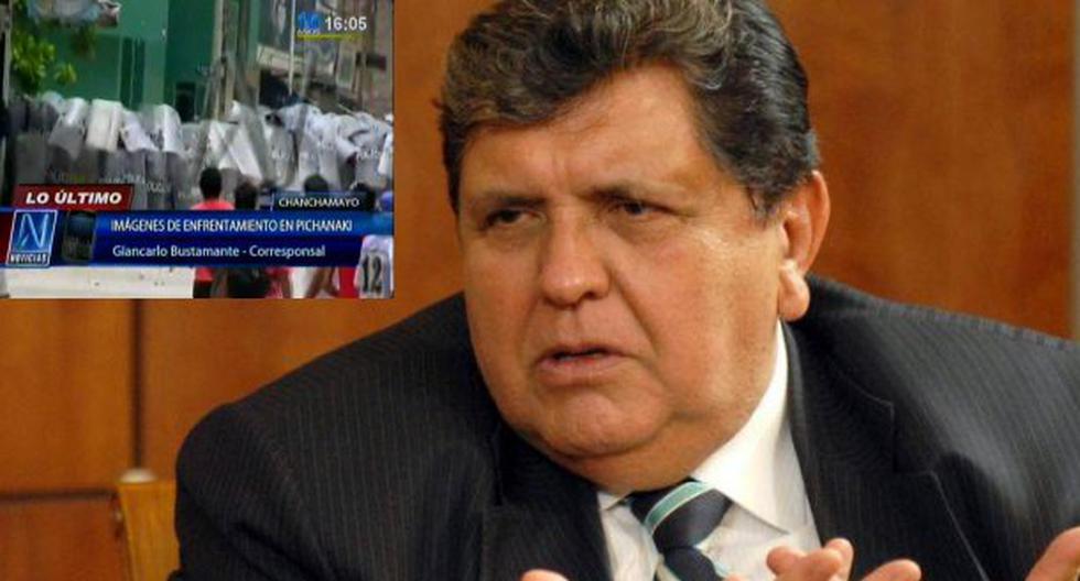 Alan García criticó actuar del gobierno en caso Pichanaki. (Foto: Medios)