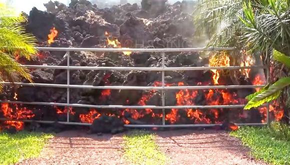 YouTube | Hombre encuentra lava en su patio trasero al regresar a casa | VIDEO (Foto: Captura)