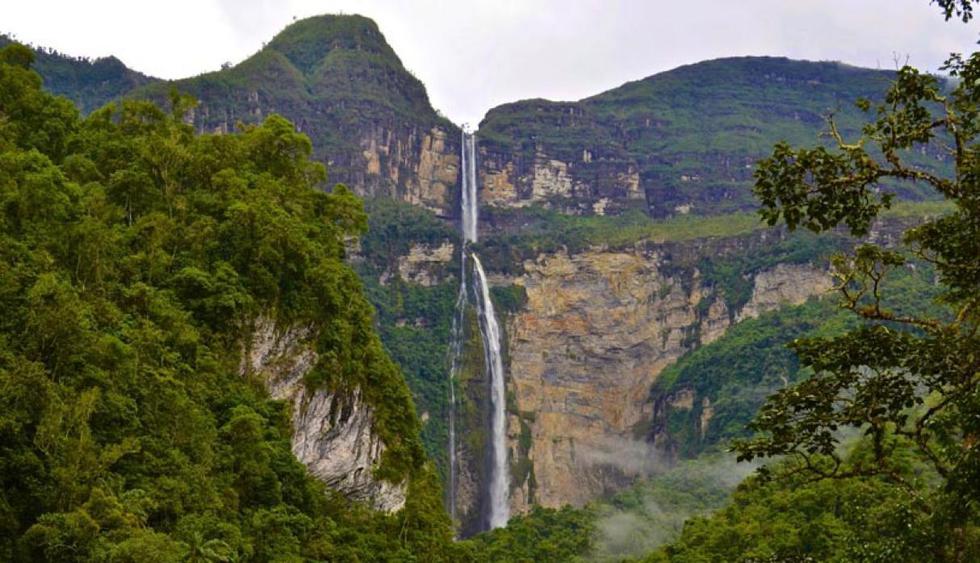 Gocta posee una impresionante caída de agua que mide 771 metros. Este atractivo desciende en dos caídas: la primera de 231 metros de alto y la segunda, 540 metros.(Foto: Shutterstock)