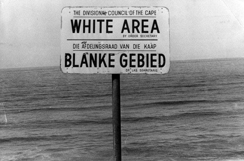 Apartheid determined the lives of South Africans according to their race.  There were areas where only whites could live so as not to mix with the black population.