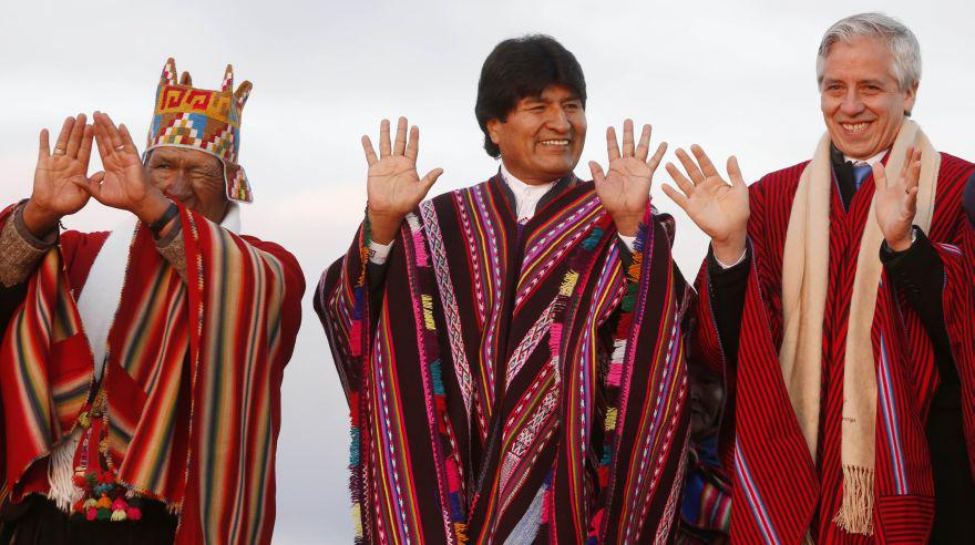 Evo Morales festeja su récord en el poder en Tiahuanaco - 1
