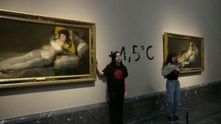 Madrid: dos activistas pegan sus manos en el marco de dos pinturas de Goya | VIDEO