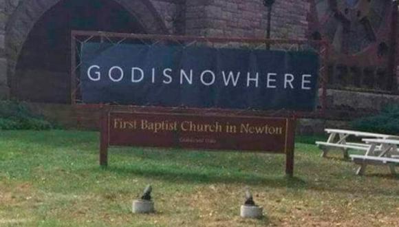 Viral: el peculiar cartel de una iglesia que ha dividido en redes a creyentes y no creyentes; ¿qué dice el mensaje? | Foto: @Chiribeje