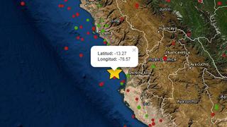 Sismo de magnitud 4,0 se reportó en Cañete, informó el IGP